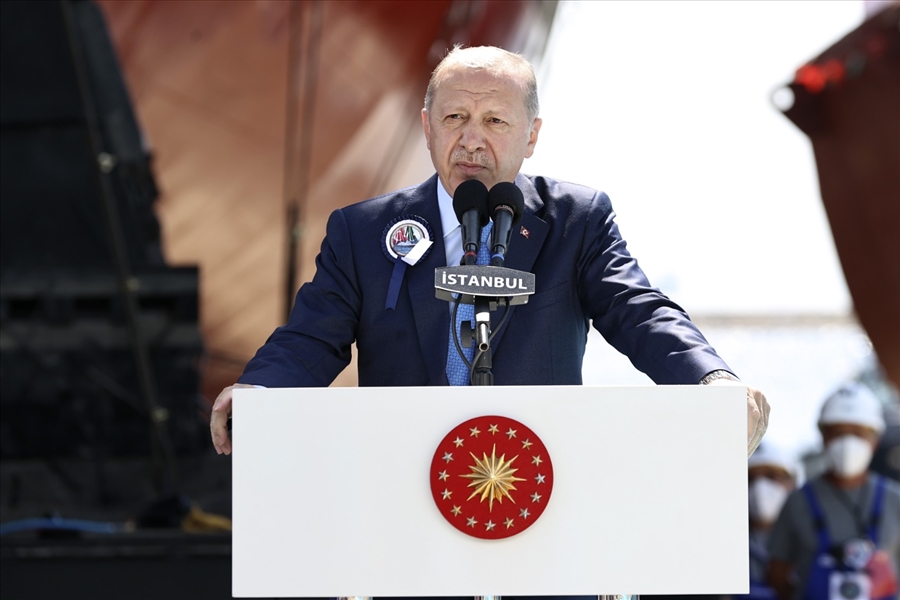 Cumhurbaşkanımız PN MİLGEM Projesi’nin Birinci Gemisinin Denize İndirilme Töreninde Konuştu